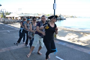 Treasure Hunt Team dancing together