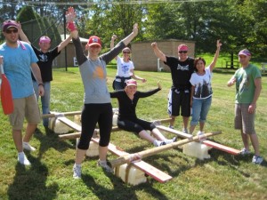 Completed Raft building challenge, Great team work 
